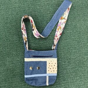 Stylish Blue Denim Crossbody Bag